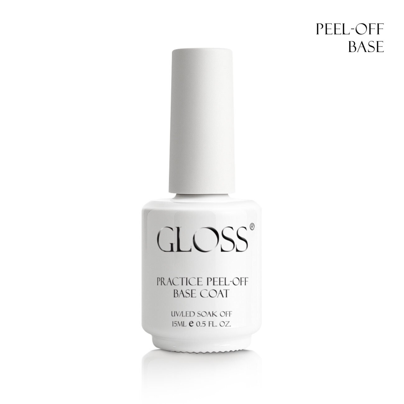 База для практики дизайнів GLOSS Practice Peel-off Base Coat, 15 мл