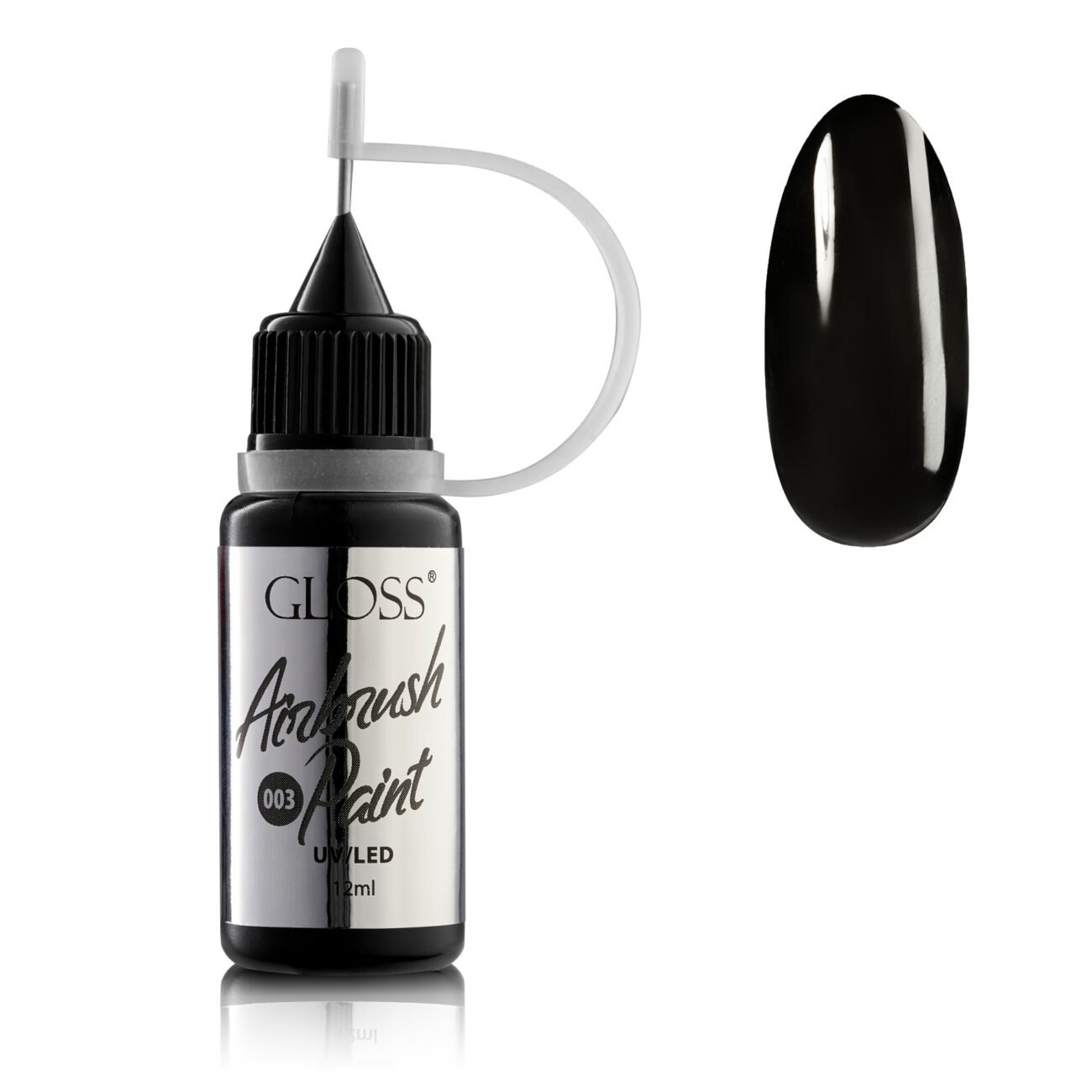 Фарба для аерографа GLOSS Airbrush Paint 003 (темний графіт), 12 мл