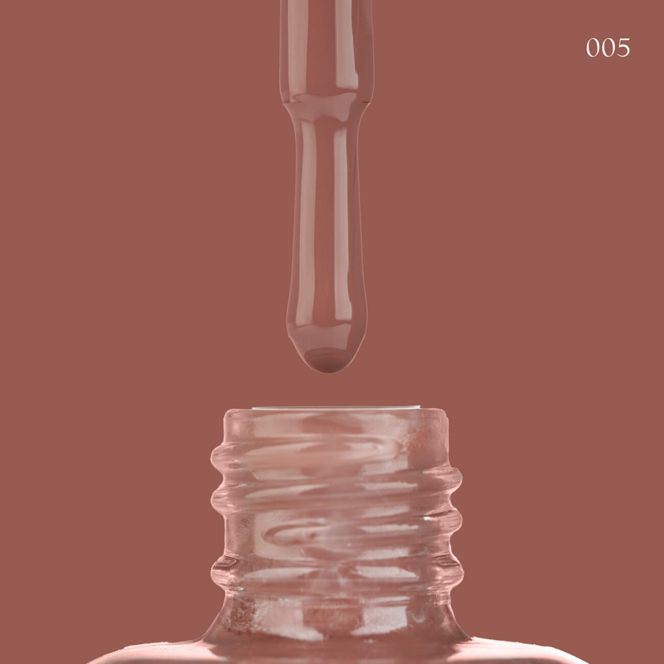 Лак для нігтів Lacquer Nail Polish GLOSS 005 (теплий коричневий), 11 мл
