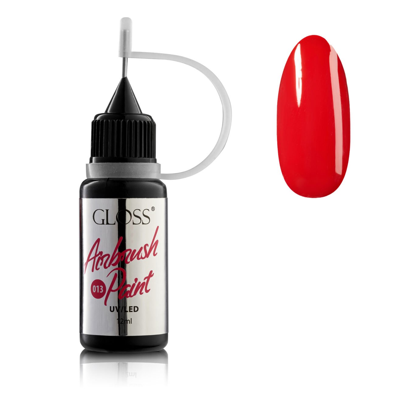 Фарба для аерографа GLOSS Airbrush Paint 013 (темно-червоний), 12 мл