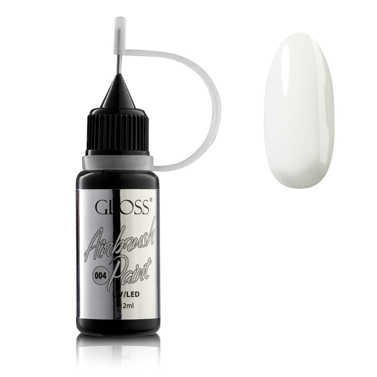 Фарба для аерографа GLOSS Airbrush Paint 004 (світло-молочний), 12 мл