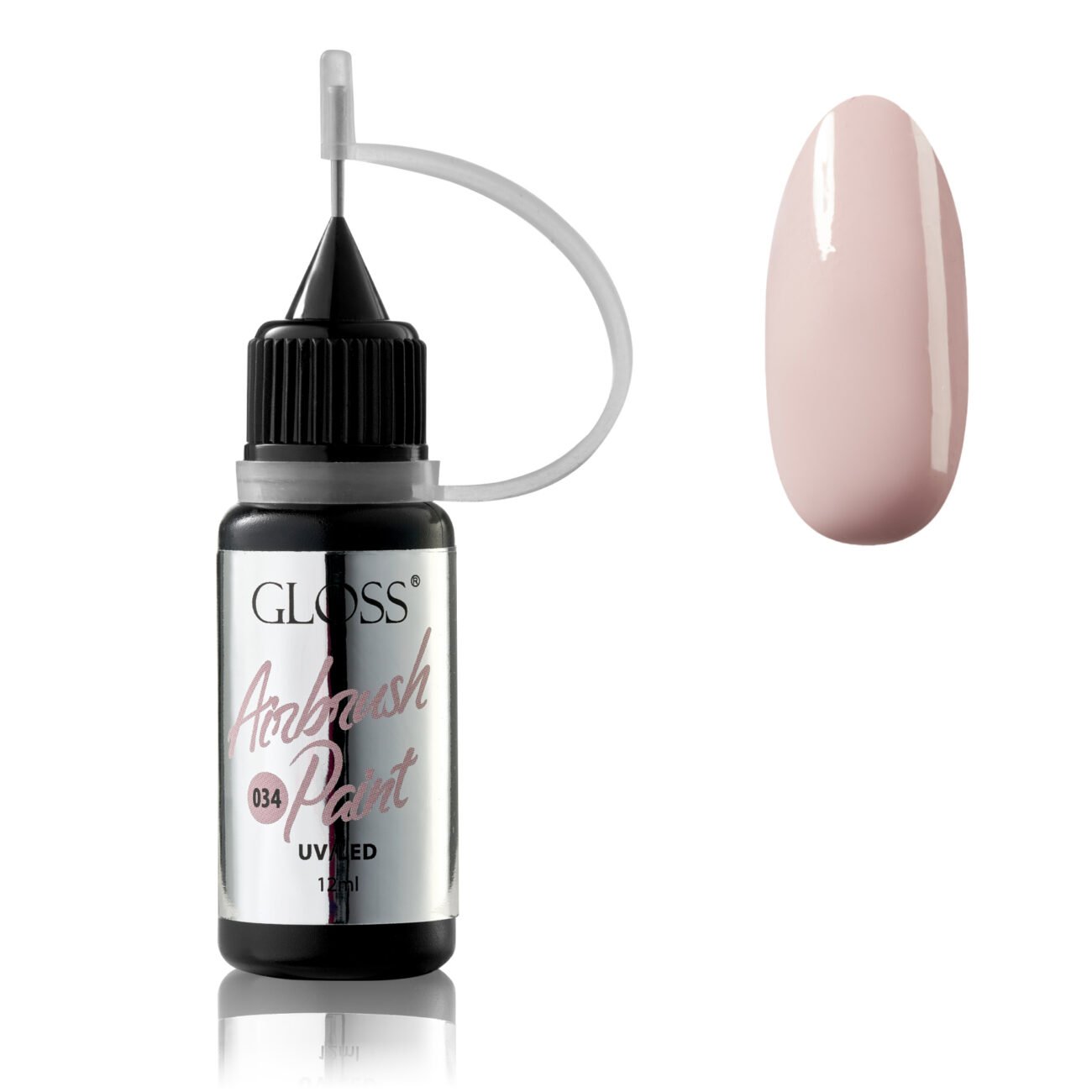 Фарба для аерографа GLOSS Airbrush Paint 034 (лілово-бежевий), 12 мл