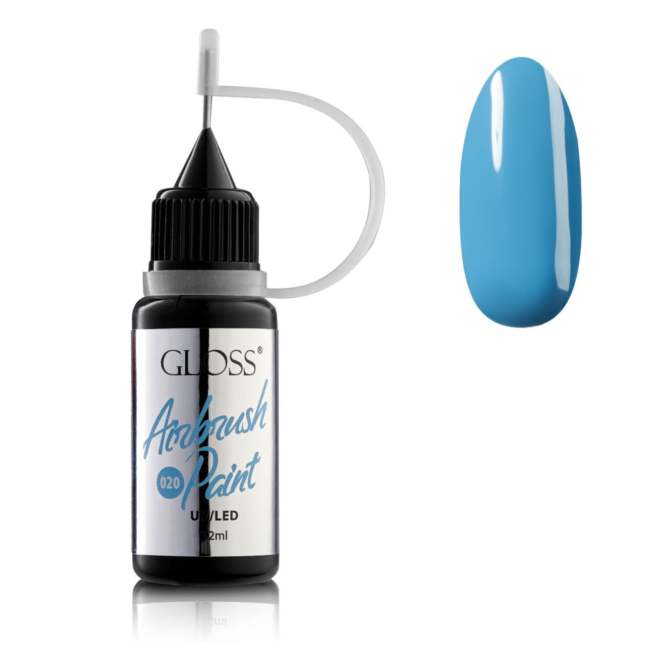Фарба для аерографа GLOSS Airbrush Paint 020 (лазуровий), 12 мл