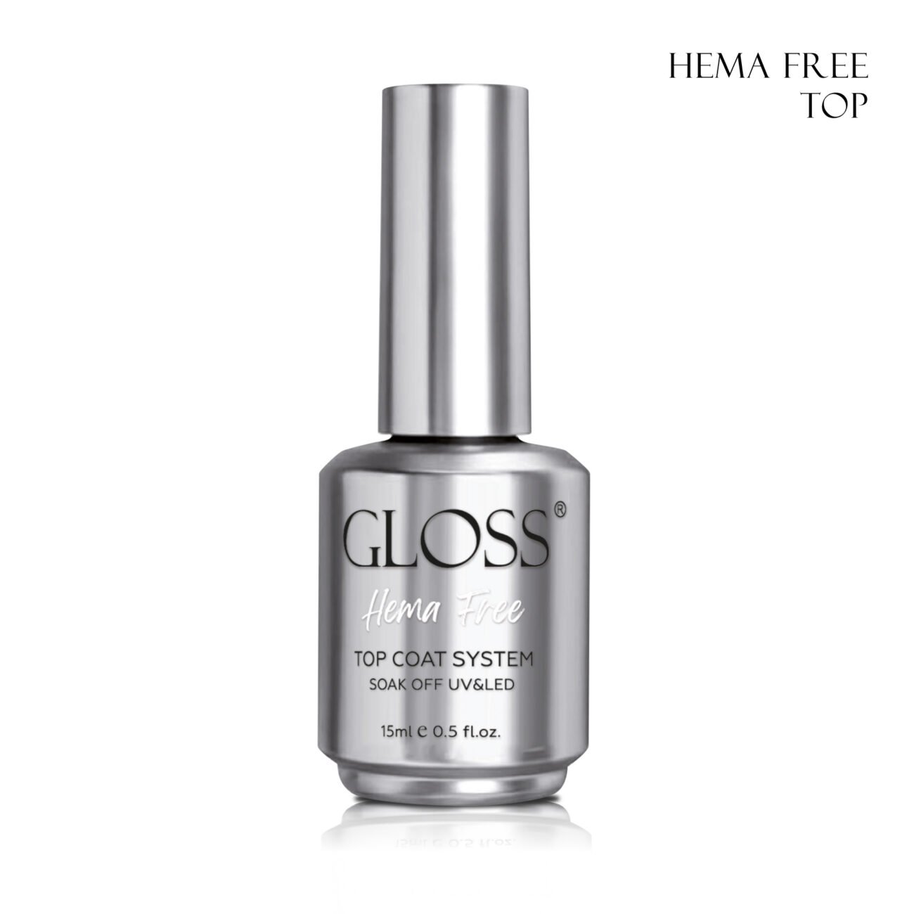 Топ для гель-лаку GLOSS HEMA Free Top Gelcoat system, 15 мл