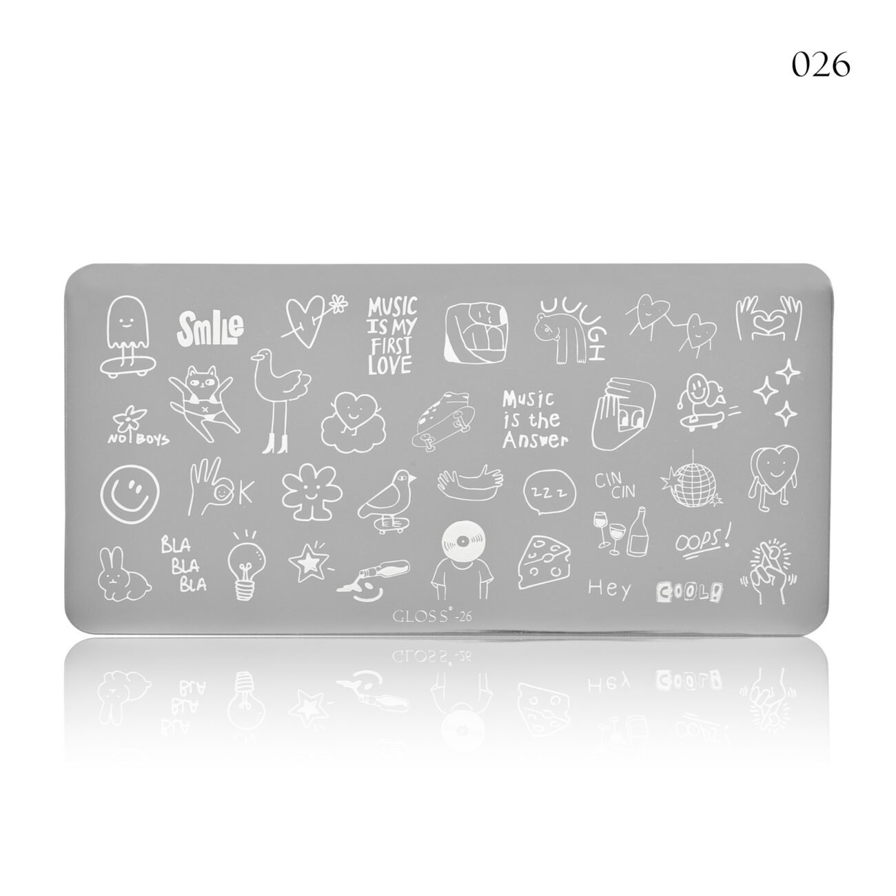 Пластина для стемпінгу GLOSS 26