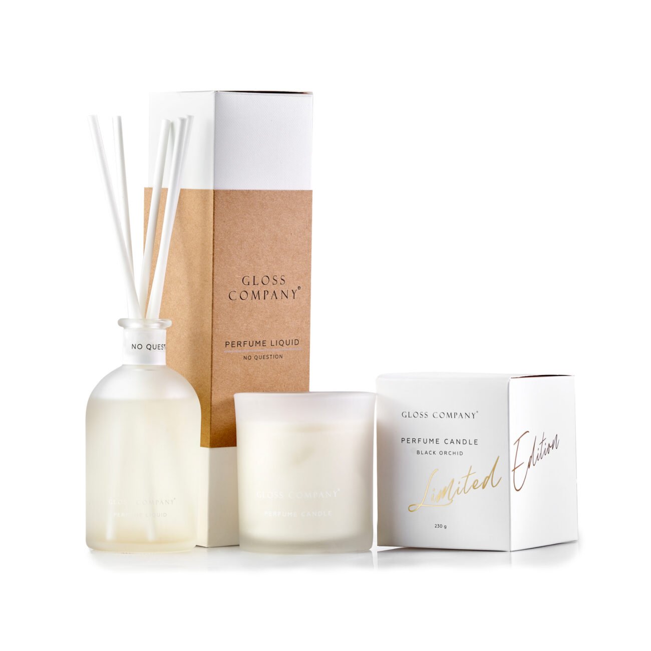 Набір GLOSS Relax home (свічка Black Orchid, аромадифузор, 220 мл)
