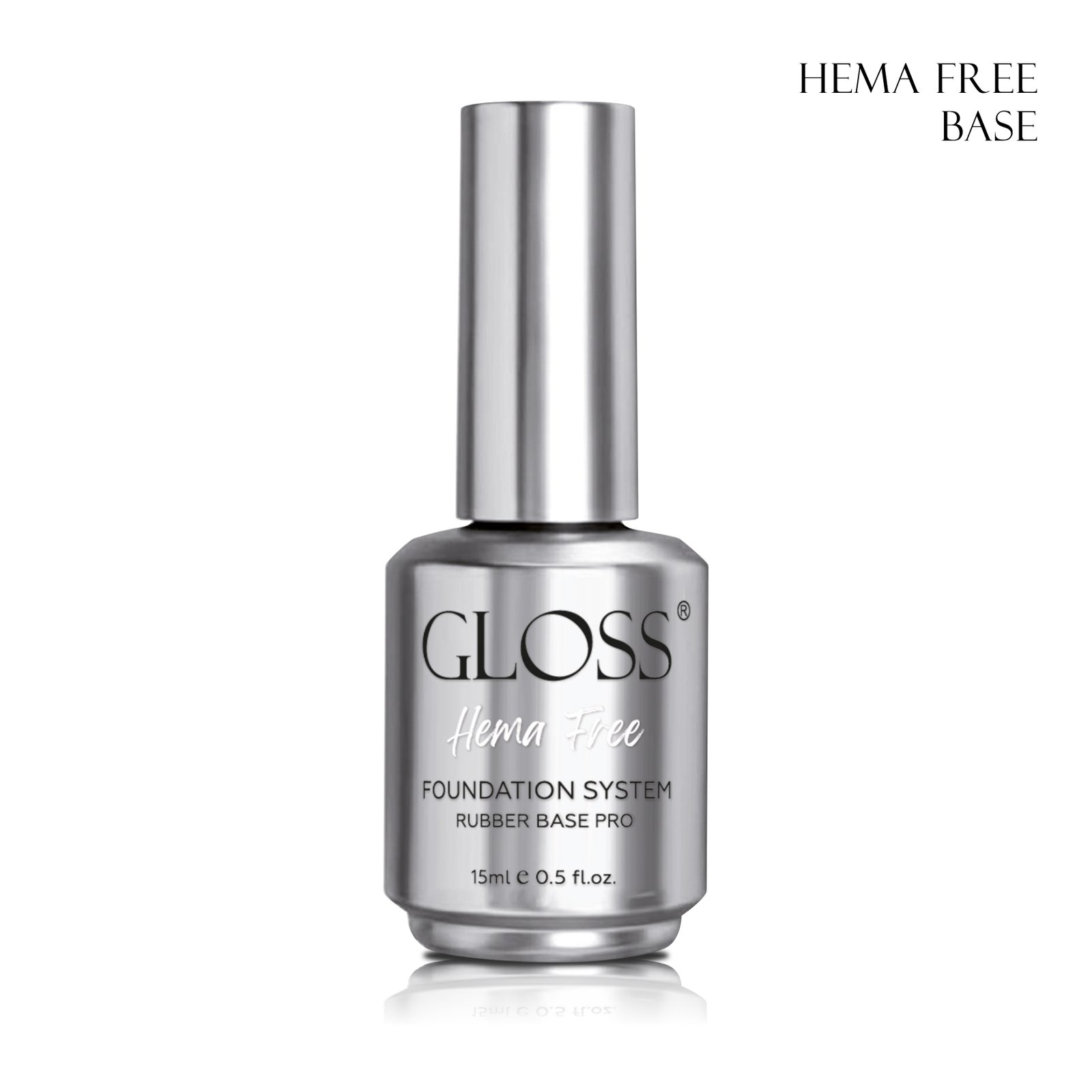 База для гель-лаку GLOSS HEMA Free Foundation system, 15 мл