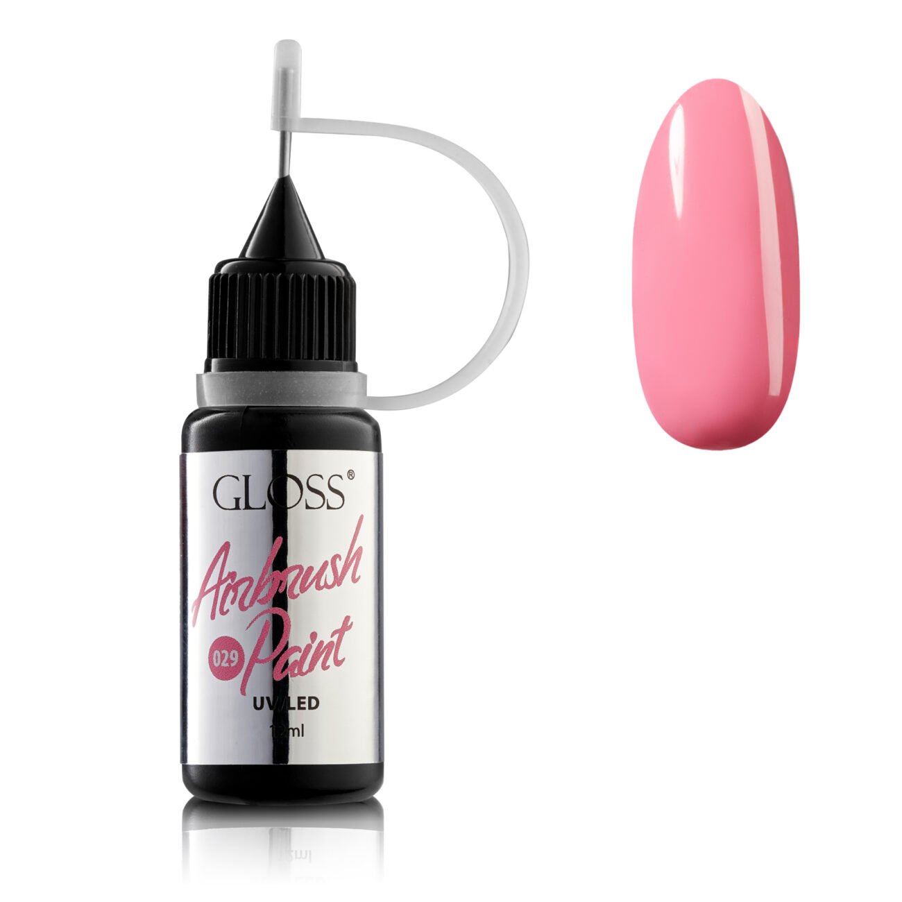 Фарба для аерографа GLOSS Airbrush Paint 029 (рожево-ліловий), 12 мл