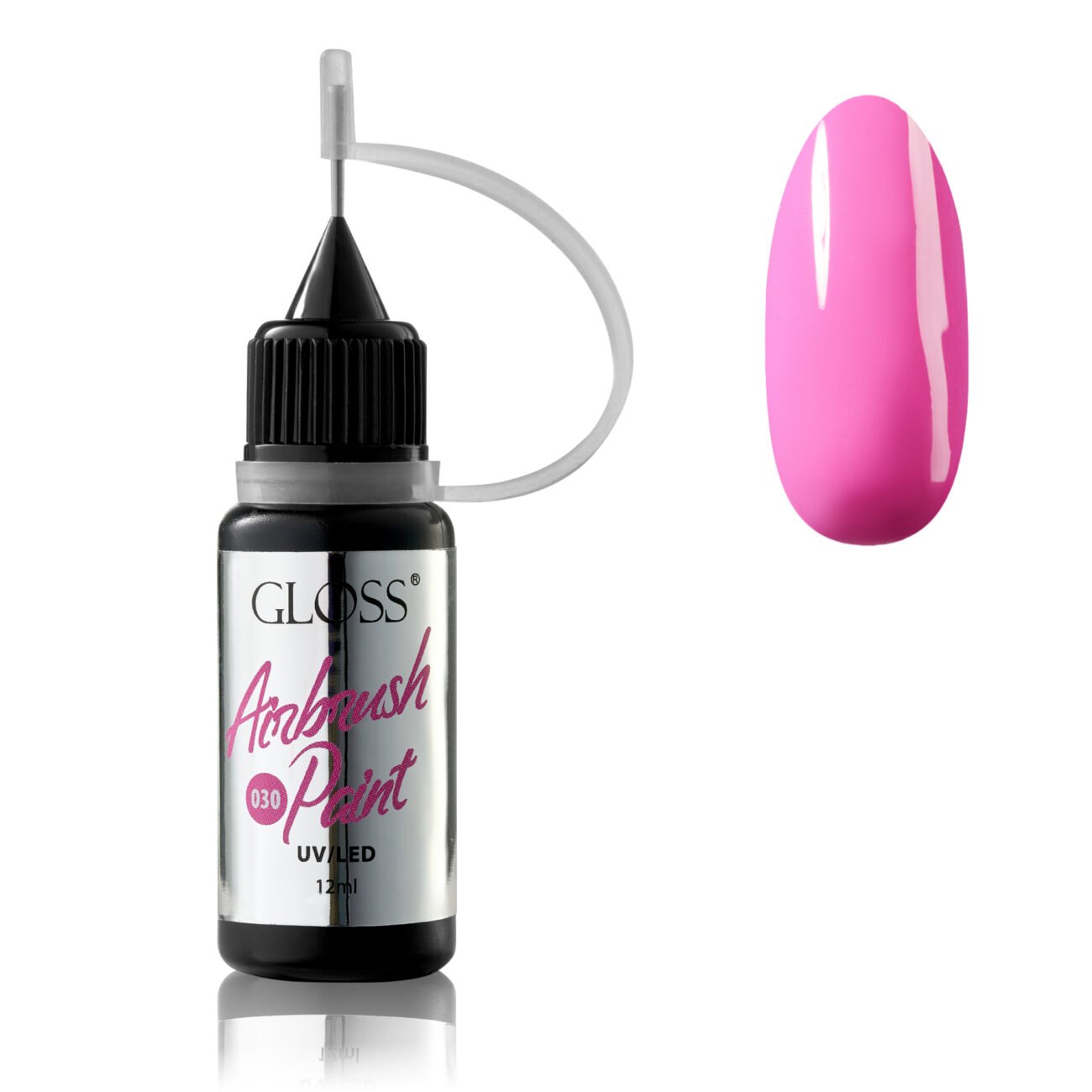 Фарба для аерографа GLOSS Airbrush Paint 030 (фуксія), 12 мл