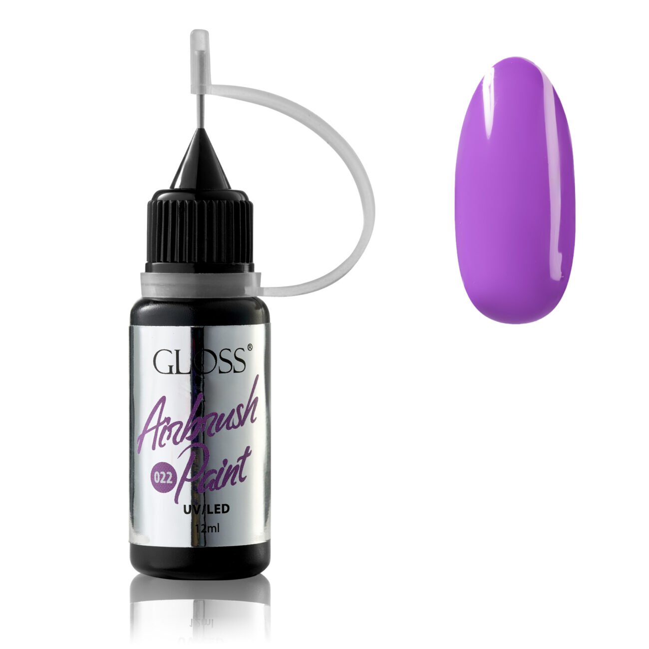 Фарба для аерографа GLOSS Airbrush Paint 022 (яскраво-фіолетовий), 12 мл