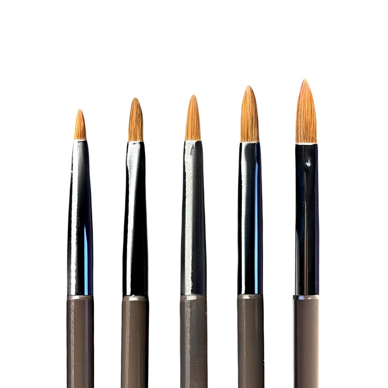 Набір пензликів GLOSS Acrylic (Kolinsky), 5 шт