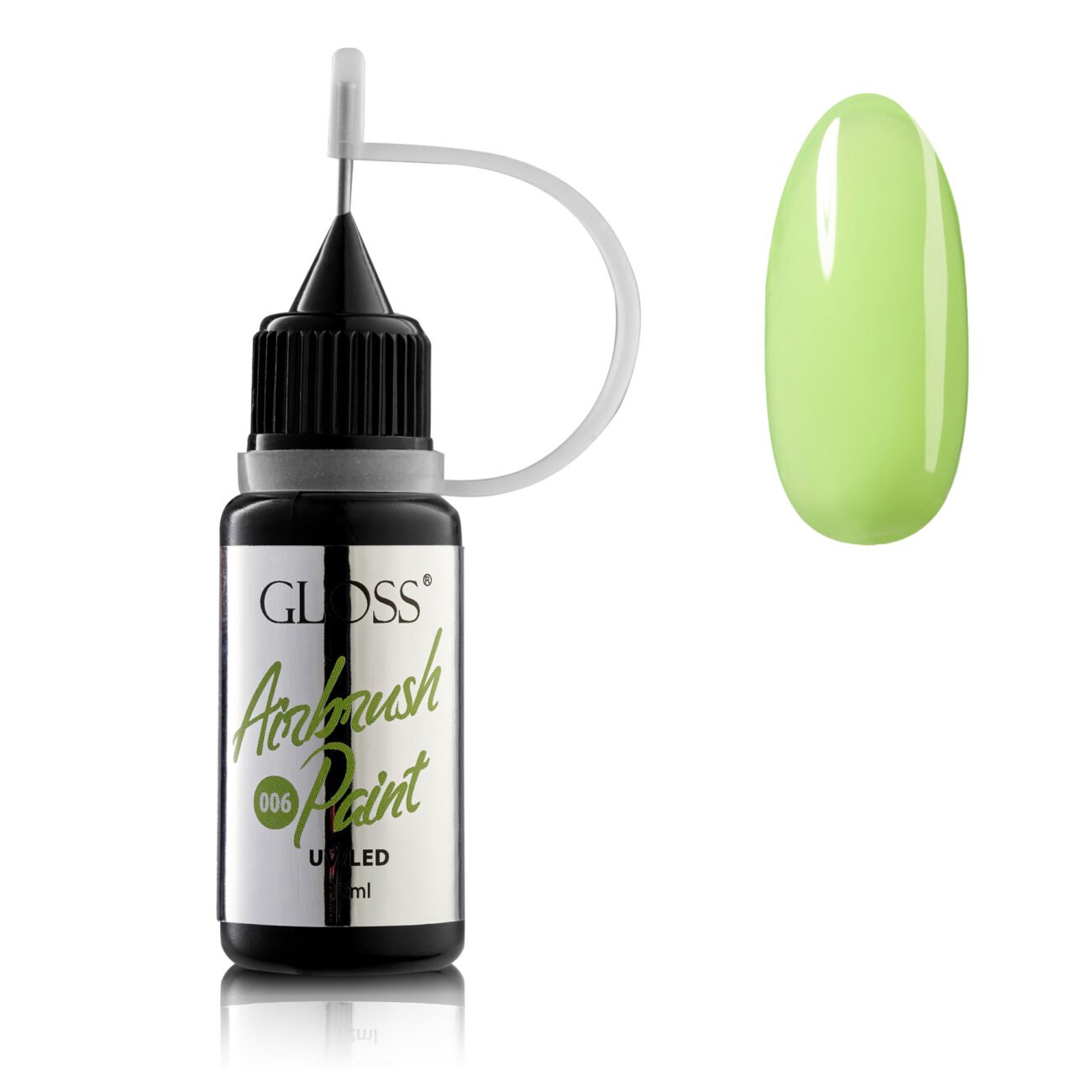 Фарба для аерографа GLOSS Airbrush Paint 006 (лаймовий), 12 мл