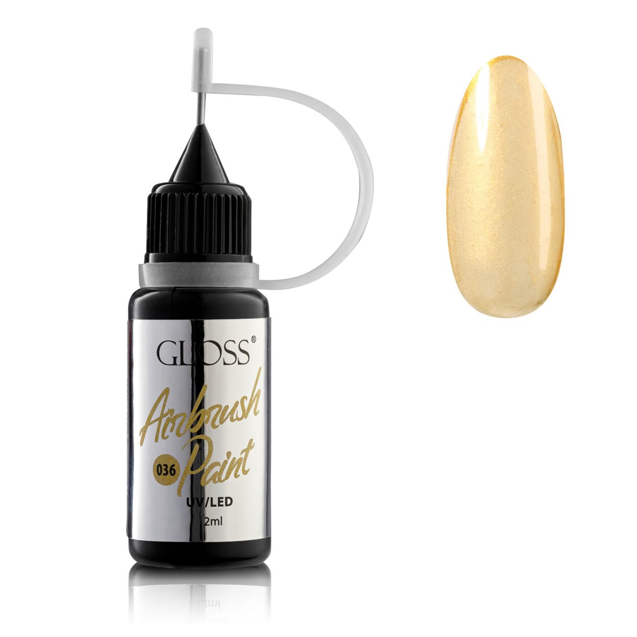 Фарба для аерографа GLOSS Airbrush Paint 036 (золотистий), 12 мл