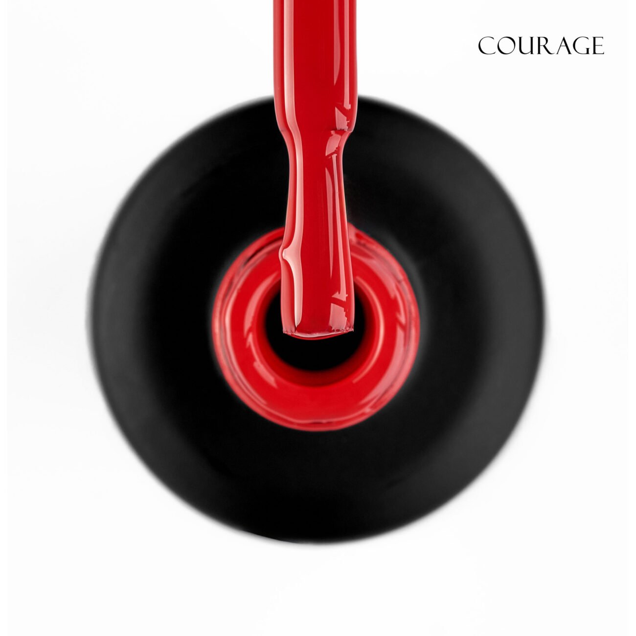 Кольорова база GLOSS Color Base Gel Courage, 11 мл (королівський червоний)