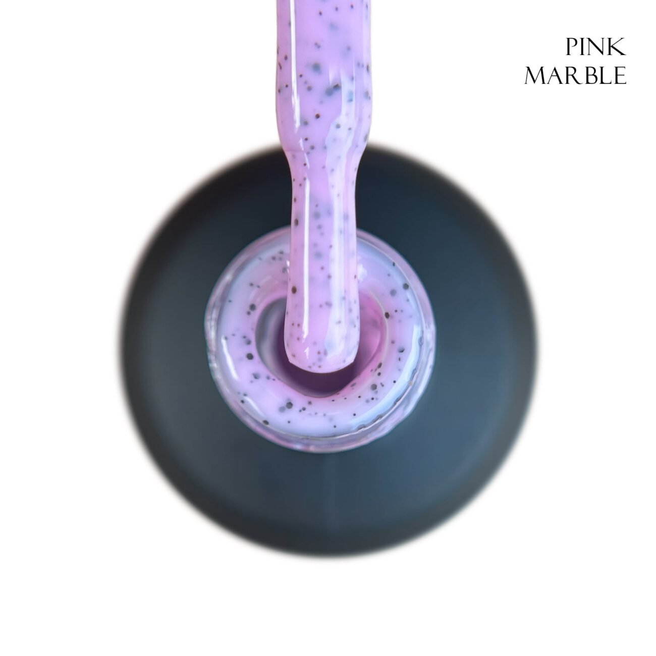 База для гель-лаку GLOSS Yogurt Base Pink Marble, 15 мл (приглушений рожевий)