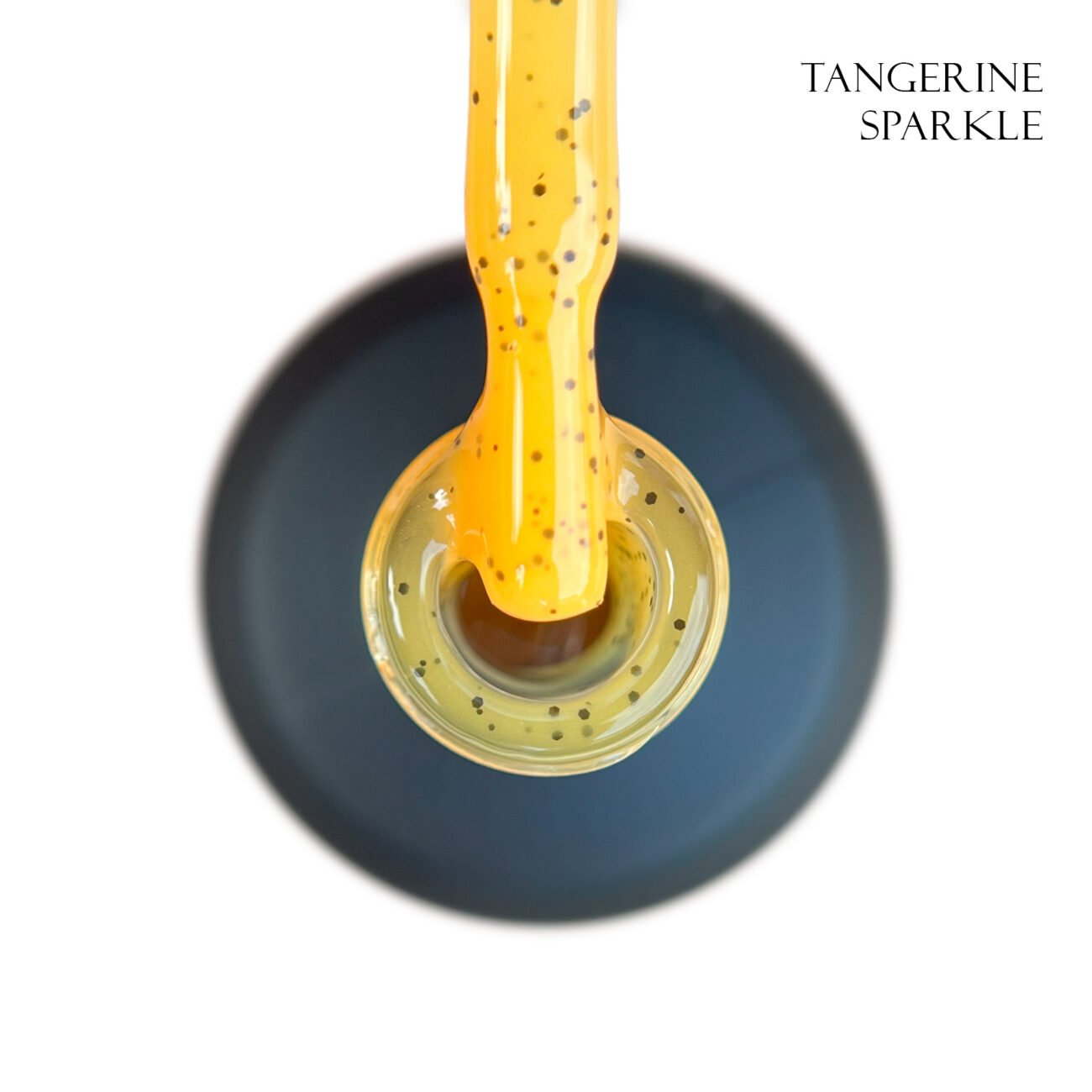 База для гель-лаку GLOSS Yogurt Base Tangerine Sparkle, 15 мл (мандариновий)